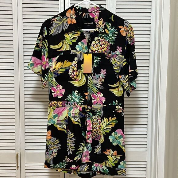 Le Superbe Tropical Print Romper - Picture 3 of 10